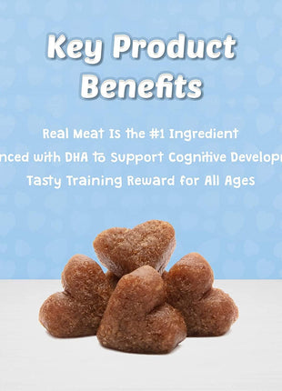 Blue Buffalo Bits Soft Dog Treats for Training, Made with Natural Ingredients & Enhanced with DHA, Salmon Recipe, 4-oz Bag (Pack of 6)