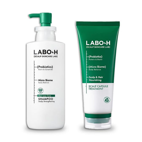 Scalp Strengthening Shampoo with Scalp Strengthening Capsule Conditioner for Hair Growth & Anti-Loss | Vegan Korean Haircare with Rosemary Oil