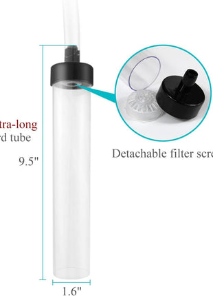 5ft Aquarium Siphon Vacuum Cleaner for Fish Tank Cleaning Gravel & Sand