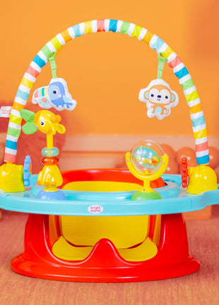 Bright Starts Disney Baby Finding Nemo SuperSeat, Fun Baby Seat for Sitting Up, Playtime, and Meals, Ages 4 Months to 4 Years, Blue