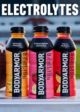 BODYARMOR Sports Drink Sports Beverage, Strawberry Banana, Coconut Water Hydration, Natural Flavors With Vitamins, Potassium Packed Electrolytes, Perfect For Athletes, 12 Fl Oz (Pack of 8)