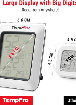 TempPro TP50 Digital Hygrometer Indoor Thermometer Room Thermometer and Humidity Gauge with Temperature Humidity Monitor(Previously ThermoPro)