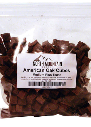 North Mountain Supply - AMTC-4oz American Oak Cubes (Medium Toast, 4 Ounce)