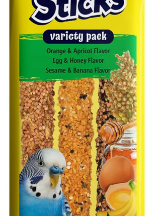 Vitakraft Crunch Sticks Rabbit Treat Carrot and Honey Flavor with Natural Grains and Honey Enriched with Essential Nutrients Baked On Wooden Stick to Encourage Chewing and Long Lasting Enjoyment