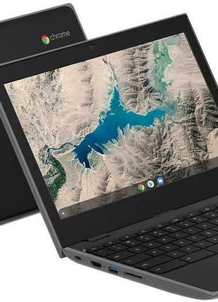 Lenovo 100E Chromebook 2ND Gen 81QB000AUS Laptop Computer, 11.6 inch HD (1366 X 768) Display, MediaTek MT8173C Processor, 4GB RAM, 16GB eMMC TLC SSD, Powervr GX6250, Chrome OS, Black (Renewed)