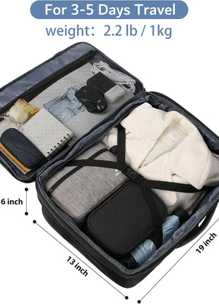 MATEIN Carry on Backpack, Extra Large Travel Backpack Expandable Airplane Approved Weekender Bag for Men and Women, Water Resistant Lightweight Daypack for Flight 40L, Black