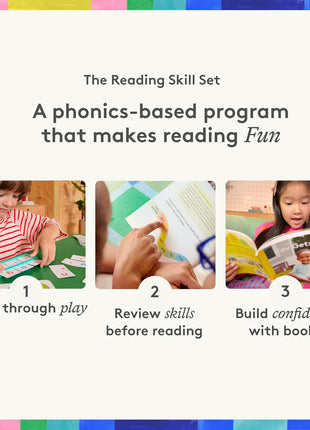 Lovevery Reading Skill Set, Learn to Read for Kindergarten and 1st Grade, Fun Phonics Games and Books, Part 2