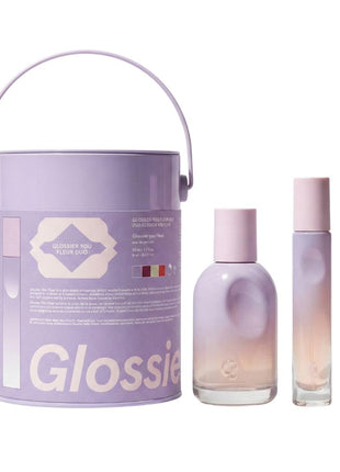 Glossier You Fleur Duo Perfume Gift Set: Fresh Floral Eau de Parfum with Ylang-Ylang, Apricot Skin & Ambrox Notes