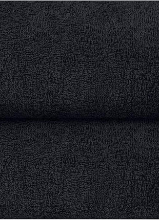 GLAMBURG 100% Cotton 2 Pack Oversized Bath Towel Set 28x55 Inches, Ultra Soft Highly Absorbant Compact Quickdry & Lightweight Large Bath Towels, Ideal for Gym Travel Camp Pool   Black