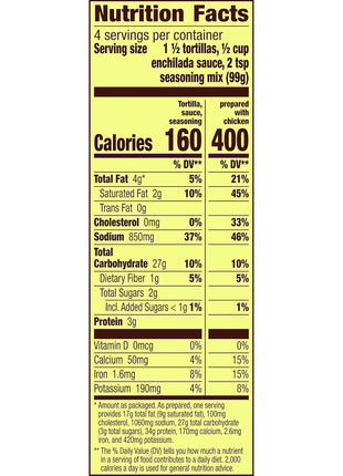 Old El Paso Enchilada Dinner Kit 14 oz Box (pack of 6)