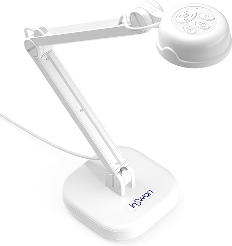 INSWAN INS-1 USB Document Camera ??8MP Ultra HD, Auto Focus, LED , Built-in Mic, Windows, Mac, iPad, Chromebook Compatible for Distance Learning, Remote Teaching, Web Conferencing, Live Demo