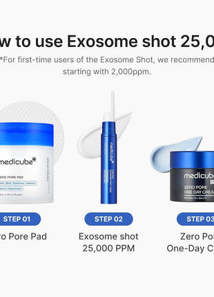 medicube Exosome Shot Zero 25,000 PPM Spicule Facial Serum