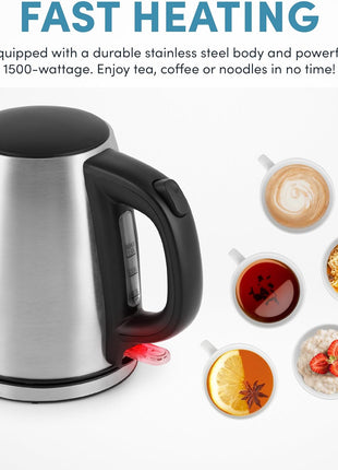 Aroma Housewares 1.0L / 4 cup Stainless Steel Electric Kettle (AWK 267SB)