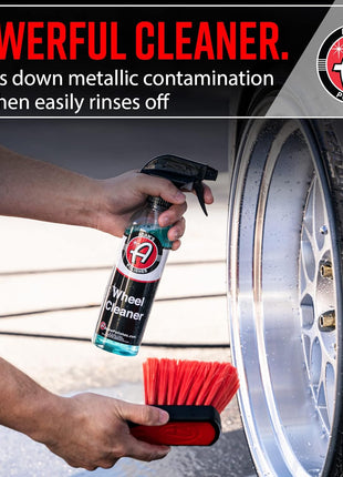Adam's Polishes Wheel Cleaner 16oz - Tough Wheel Cleaning Spray for Car Wash Detailing | Rim Cleaner & Brake Dust Remover | Safe On Chrome Clear Coated & Plasti Dipped Wheels | Use w/Wheel Brush