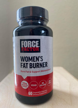 Force Factor Women's Fat Burner, Metabolism Booster, and Weight-Loss Supplement Support, Green Tea Fat Burner Weight-Loss Pills to Help with Energy, Diet, and Exercise, Vegan, Non-GMO, 60 Capsules