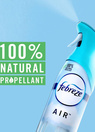 Febreze Air Mist Air Freshener Spray, Odor Fighting Room Spray, Air Fresheners for Home and Bathroom and Kitchen, Aerosol Can, Linen & Sky Scent, 8.8oz, 2 Count