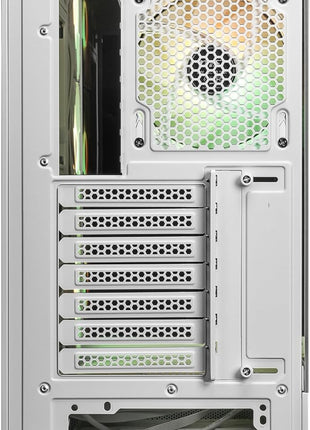 MSI MAG PANO 110R PZ White - Mid-Tower Gaming PC Case - Tempered Glass Side Panel - 3 x 120mm ARGB Fans - Liquid Cooling Support up to 360mm Radiator - Mesh Panel for Optimized Airflow