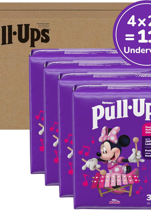 Pull-Ups Girls' Potty Training Pants, Size 3T-4T Training Underwear (32-40 lbs), 112 Count