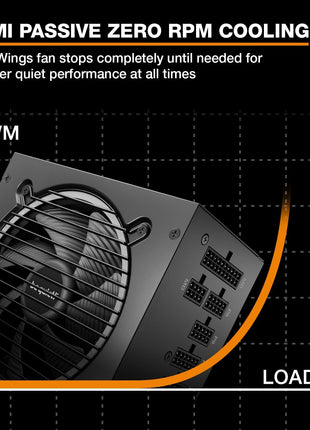 be quiet! Pure Power 13 M 750W Power Supply, 80 Plus® Gold Certification, ATX 3.1 PSU, Support for PCIe 5.1 GPUs, semi-Passive 120mm be quiet! Fan, LLC Technology, Single Rail, for Overclocked GPUs