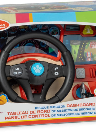 Melissa & Doug PAW Patrol Rescue Mission Wooden Dashboard Kids Activity Board, Toddler Sensory Toys, Pretend Play Driving Toy, PAW Patrol Toys for Kids Ages 3+
