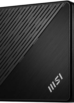 MSI Cubi N ADL-048US Mini Desktop Computer, Intel N100 0.8GHz, 4GB RAM, 128GB SSD, Windows 11 Pro, Black