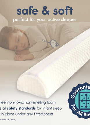 Hiccapop 1-Pack, Foam Bed Bumper for Toddlers, Foam Bed Rail for Toddlers