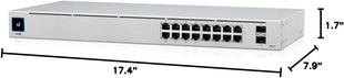 UBIQUITI USW-16-POE 16-Port Managed ETHERNET Switch