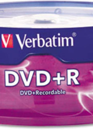 DVD+R Discs, 4.7GB, 16x, Spindle, Silver, 25/Pack