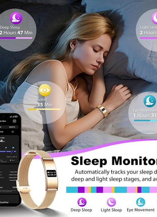 Smart Bracelet for Women Men, Activity & Fitness Trackers, 1ATM Waterproof,Multiple Sport Modes, Fitness Tracking Wearable with Free App, 2 Bands