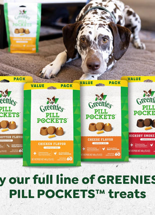 Greenies Pill Pockets for Dogs Small Size, Tablet Pill Treats for Dogs, Chicken Flavor, 3.2 oz. Pouch