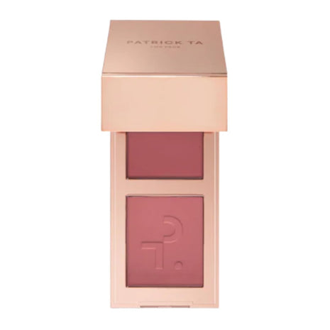 Patrick Ta Double-Take Mini Blush Duo, She Goes to the Gym, Cream and Powder, 0.25 Ounce, Natural Radiant Finish