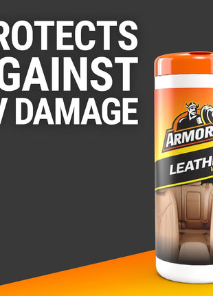 Armor All Interior Cleaner Car Leather Wipes by , For Cleaning Cars, Trucks and Motorcycles, 20 Count