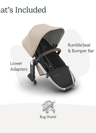 UPPAbaby RumbleSeat V3 Second Lower Seat - Fits Vista V2/V3 - Declan