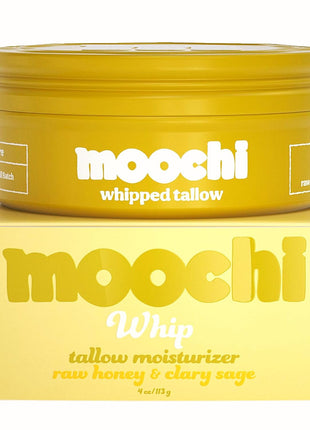 moochi Beef Tallow for Skin – Organic 100% Grass-Fed Whipped Balm with Rare Alpine Flower Honey, Natural Moisturizer Cream for Nourishing Skin Hydration