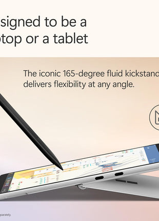 Microsoft Surface Pro 2-in-1 Laptop/Tablet (2025), Windows 11 Copilot+ PC, 12 inch Touchscreen Display, Snapdragon X Plus (8 Core), 16GB RAM, 512GB Storage, Platinum
