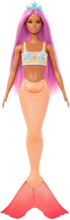Barbie Fantasy Mermaid Doll and Fashions | Pink Fantasy Hair and Headband Accessory, Toy with Starfish-Inspired Bodice and Soft Orange Tail, Ages 3+
