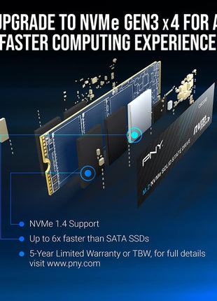 PNY CS2230 500GB M.2 NVMe Internal Solid State Drive (SSD) - M280CS2230-500-RB