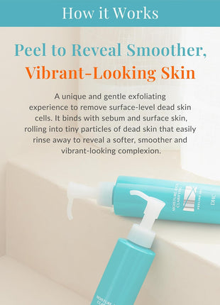 DHC Moisture-Rich Clarifying Peeling Gel, Gentle Facial Exfoliant, 4.9 oz | Non-Abrasive Exfoliator, Removes Dead Skin, Boosts Skin Turnover, Brightens Skin Tone, Leaves Skin Hydrated and Smooth