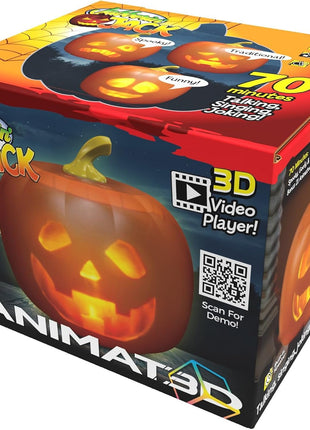 Jabberin' Jack Talking Animated Pumpkin with 8 Inch Screen and Built-in Projector + Speaker