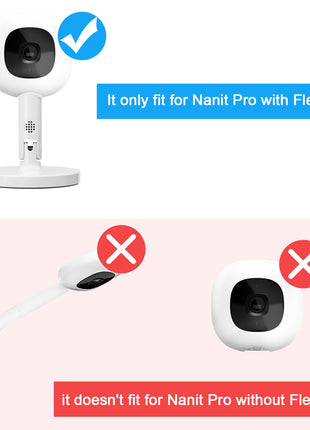 SZAOYU Baby Monitor Mount Compatible with Nanit Pro Smart Baby Monitor & Flex Stand Flexible Long Gooseneck Arm Also for Cameras with 1/4 Screw Mount Baby Camera Holder Stand