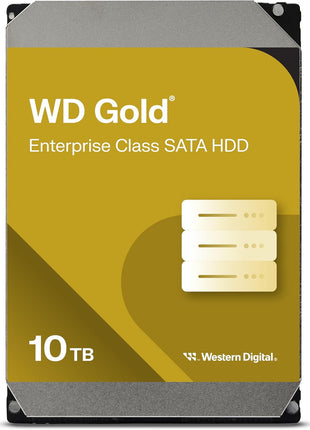 Western Digital 10TB WD Gold Enterprise Class Internal Hard Drive - 7200 RPM Class, SATA 6 Gb/s, 512 MB Cache, 3.5 inch - WD103KRYZ
