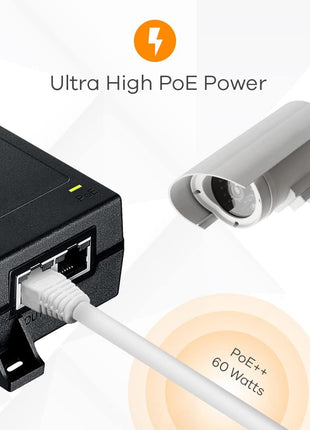 Zyxel Single 1-2.5-10G MultiGig 802.3bt PoE++ Injector [POE12-60W]
