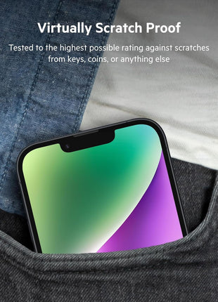 Belkin Tempered Glass Treated Screen Protector for iPhone 14, iPhone 13, & 13 Pro - Scratch-Resistant Impact Protection w/Included Easy Align Tray for Bubble-Free Application