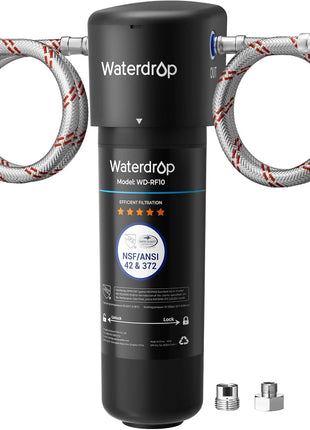 Waterdrop 10UA Under Sink Water Filter System, Reduces PFAS, PFOA/PFOS, Lead, Chlorine, Bad Taste & Odor, Under Counter Water Filter Direct Connect to Kitchen Faucet, NSF/ANSI 42 Certified, 1 Year