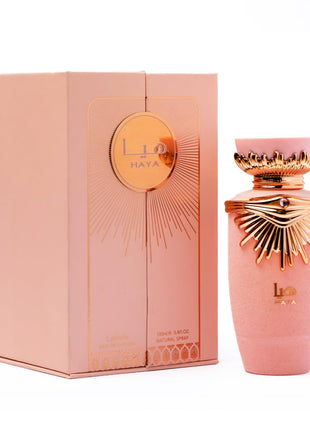 Lattafa Haya Eau de Parfum Spray for Women, 3.4 Ounce