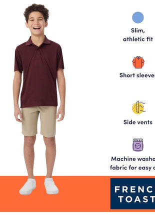 French Toast Kids' Moisture Wicking Performance Sport Polo