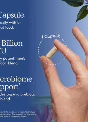 Garden of Life Probiotics for Men, Dr Formulated 50 Billion CFU 15 Probiotics for Digestive Health + Organic Prebiotic Fiber, Colon & Immune Support, Daily Gas Relief, Shelf Stable, 30 Capsules