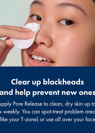 Hero Cosmetics Pore Release Blackhead Clearing Solution, 3.38 Fl Oz | Blackhead Remover Toner; Exfoliating 2% Salicylic Acid Toner Featuring AHA, BHA, and PHA; Acne Treatment