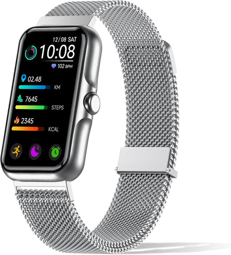 Health Fitness Tracker, Smart Watch with 24/7 Heart Rate and Blood Oxy-gen Monitor, Sleep Tracker with IP68 Waterproof, Activity Tracker Pedometer Step Counter for Women Men