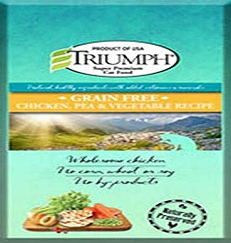486106 Triumph Grain Free Recipe Cat Food Chicken, 3 Lb, 1Piece